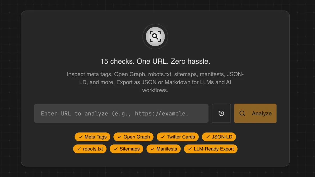 Site Metadata Explorer preview