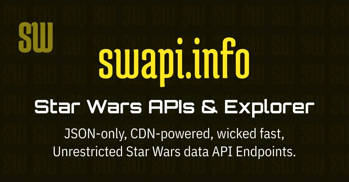Swapi.info preview